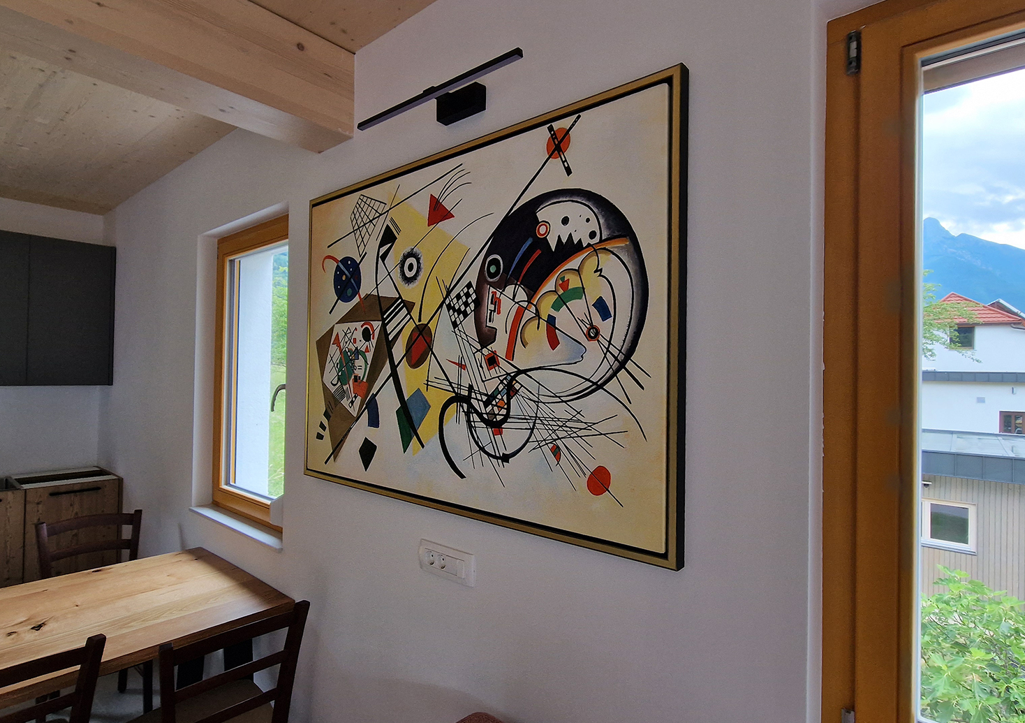 Vasilij Kandinski – Transverse lines reprodukcija umetniške slike