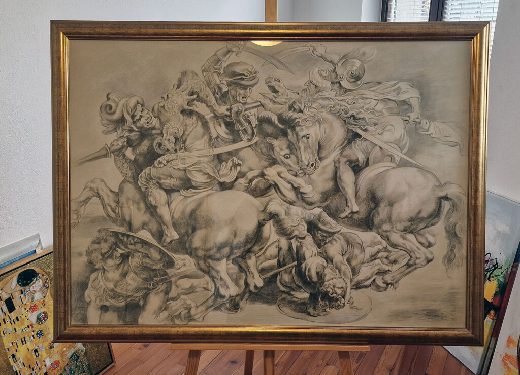 reprodukcija umetniške slike leonardo da vinci