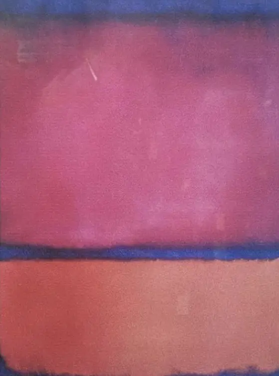 Pink, purple and blue (1961) by Mark Rothko