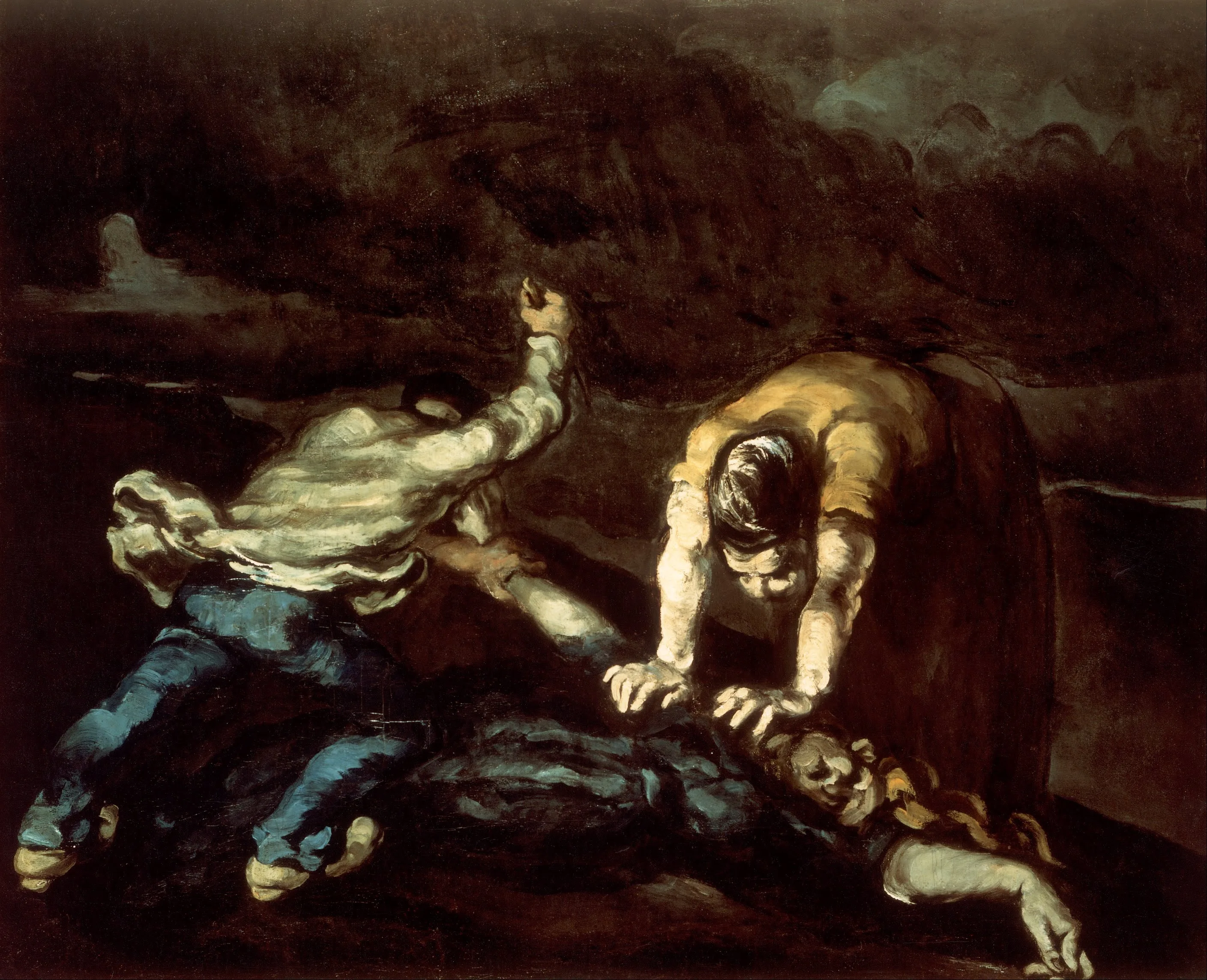 Paul Cézanne - Umor - umetniška slika na platnu - ročno slikana reprodukcija