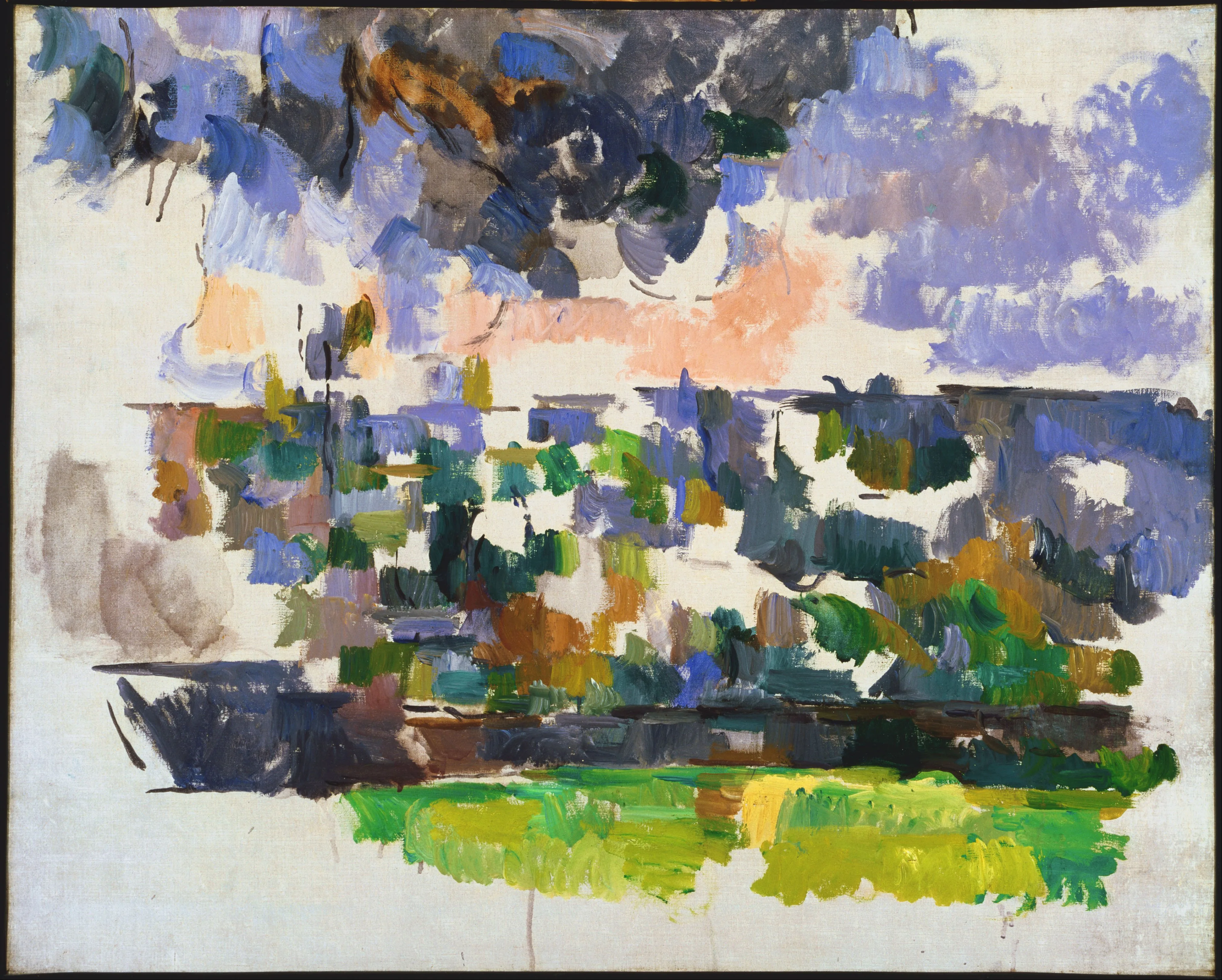 Paul Cézanne - Vrt v Les Lauves - umetniška slika na platnu - ročno slikana reprodukcija