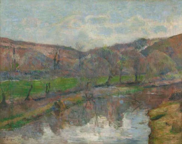 Paul Gauguin - Paesaggio bretone - quadro su tela dipinto a mano - riproduzione