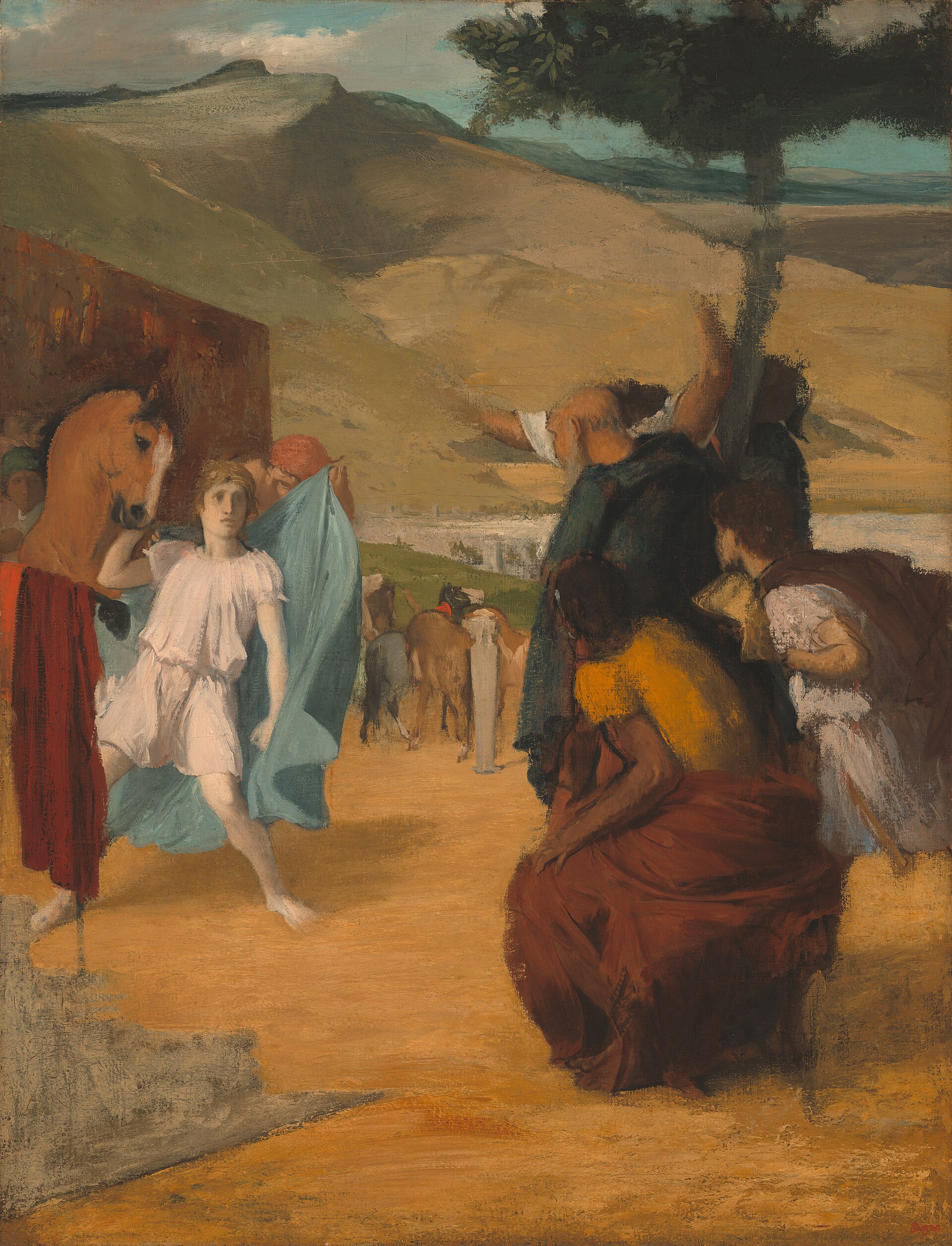 Edgar Degas - Aleksander in Bukefal - umetniška slika za dnevno sobo - reprodukcija na platnu