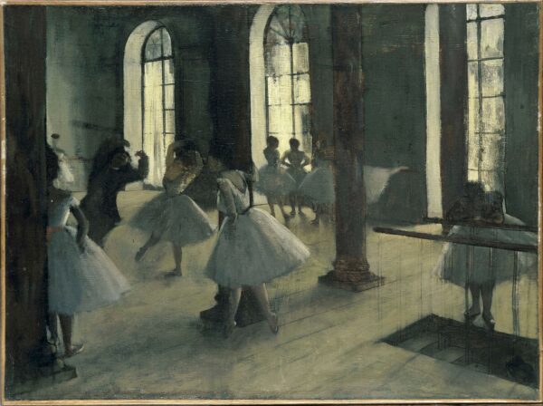 Edgar Degas - Vaja v plesni dvorani - umetniška slika za dnevno sobo - reprodukcija na platnu