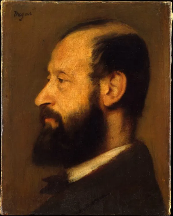 Edgar Degas - Joseph-Henri Altès - ročno slikana umetniška slika - olje na platnu