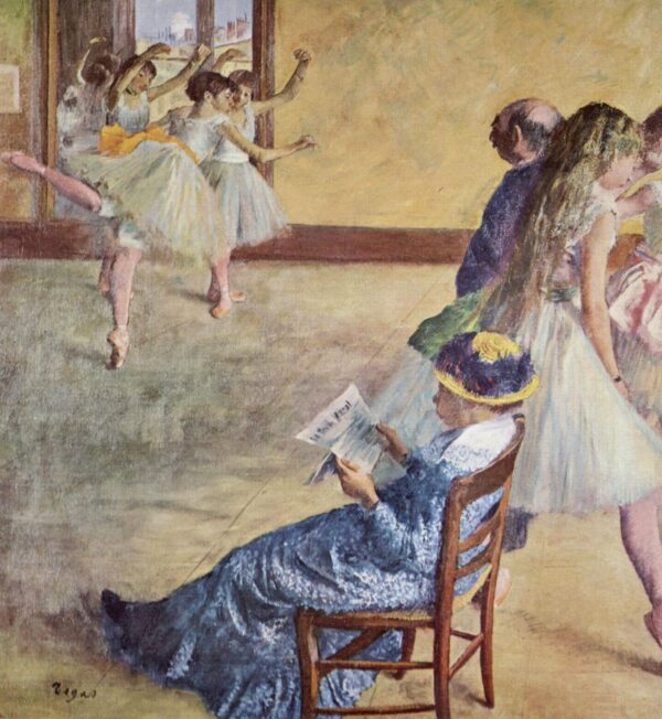 Edgar Degas - Baletna ura - umetniška slika na platnu - ročno slikana reprodukcija