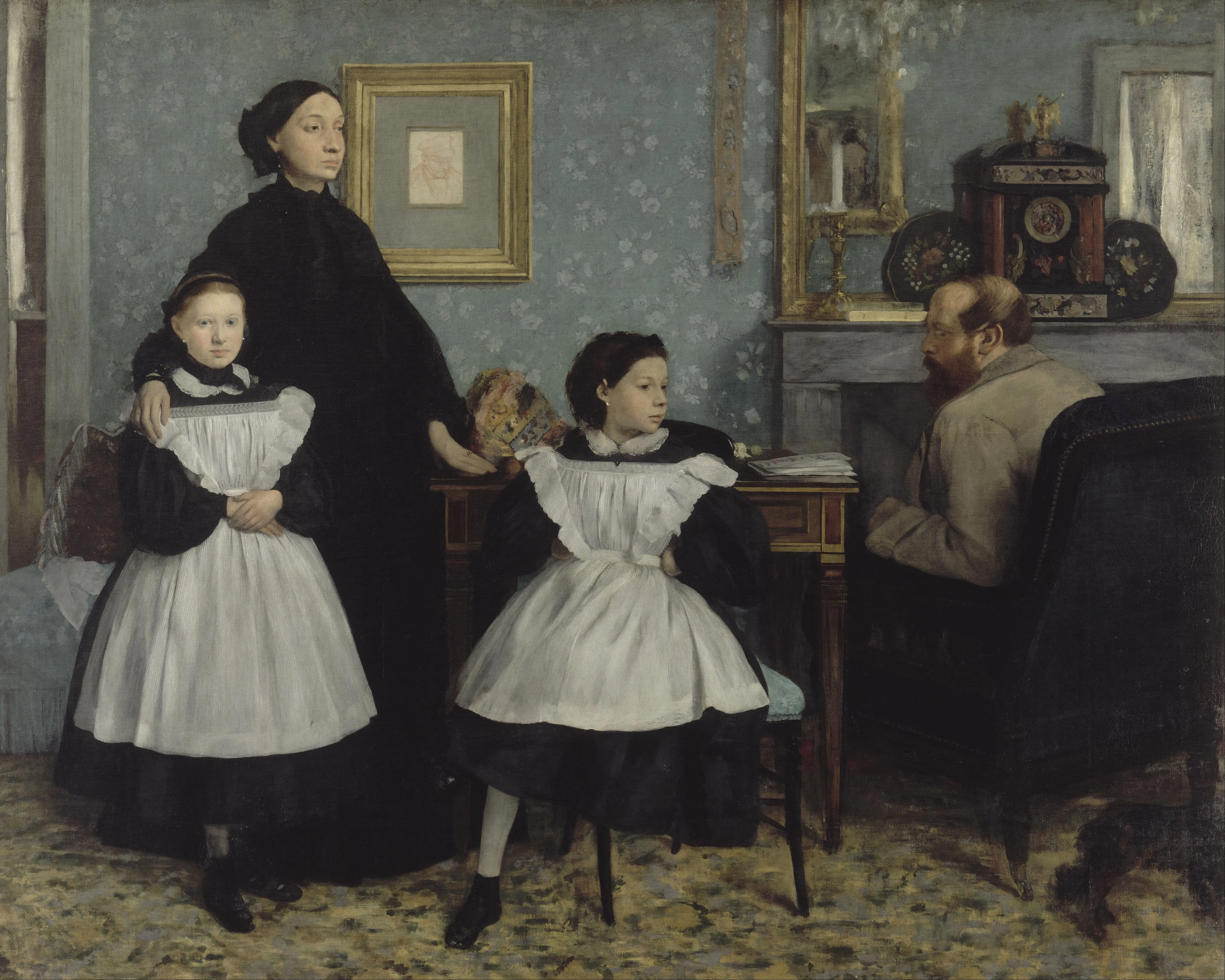 Edgar Degas - Družina Bellelli - umetniška slika na platnu - ročno slikana reprodukcija