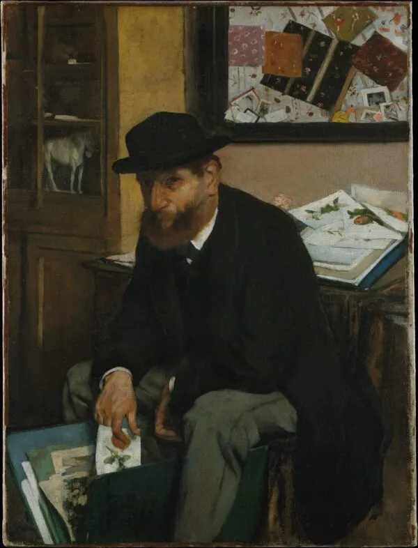 Edgar Degas - Zbiratelj grafik - umetniška slika za dnevno sobo - reprodukcija na platnu