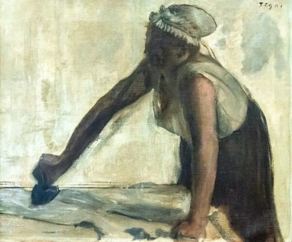 Edgar Degas - Glačarica u protusvjetlu - umjetnička slika na platnu - ručno slikana reprodukcija