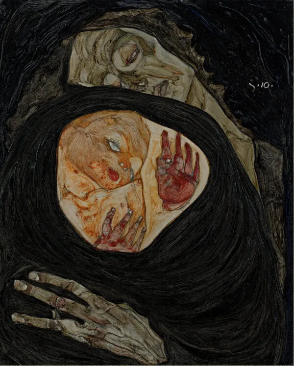 Egon Schiele - Madre morta I - riproduzione dipinta a mano - quadro su tela dipinto a mano