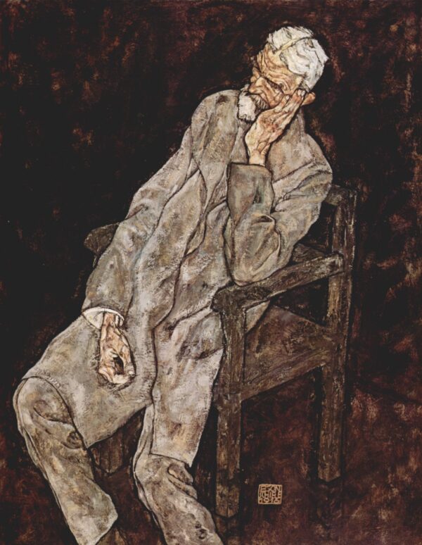 Portret Johanna Harmsa, 1916 – ručno naslikana uljna slika na platnu