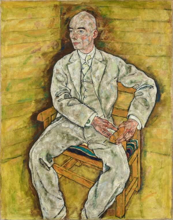 Portret Victora Rittera von Bauera, 1918 – ručno naslikana uljna slika na platnu