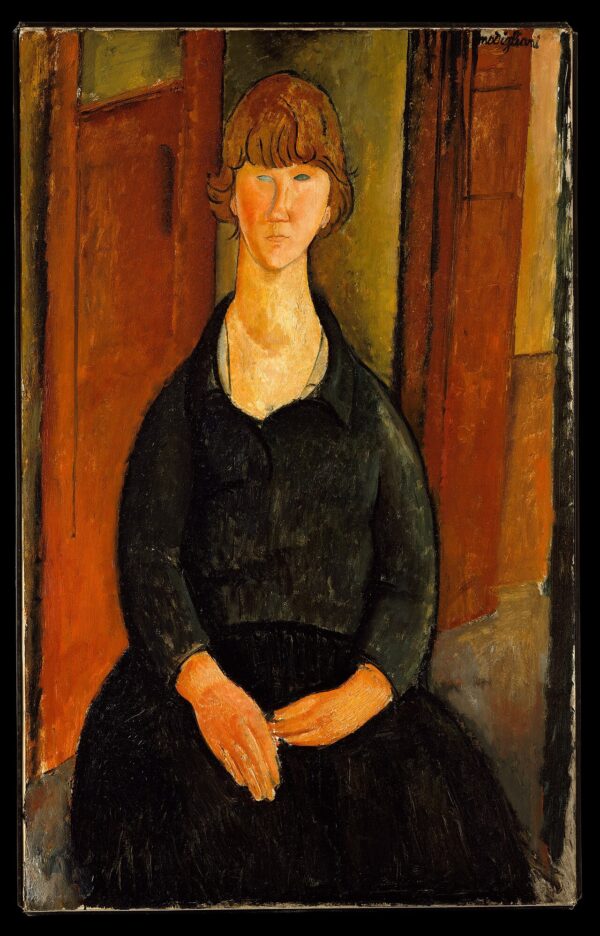 Amedeo Modigliani - Prodajalka cvetja - ročno slikana umetniška slika - olje na platnu