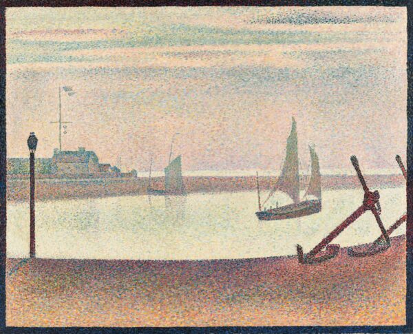 Georges Seurat – Kanal pri Gravelinesu, zvečer