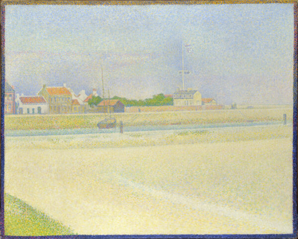 Georges Seurat - Der Kanal von Gravelines, Grand Fort-Philippe - Kunstgemälde für das Wohnzimmer - Gemälde auf Leinwand als Reproduktion