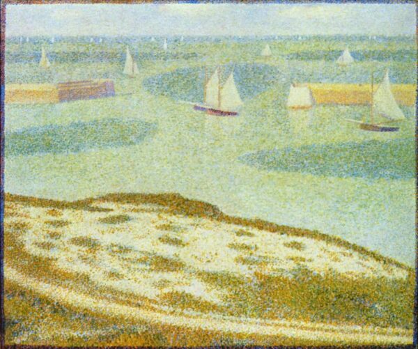 Georges Seurat – Port-en-Bessin, vhod v pristanišče