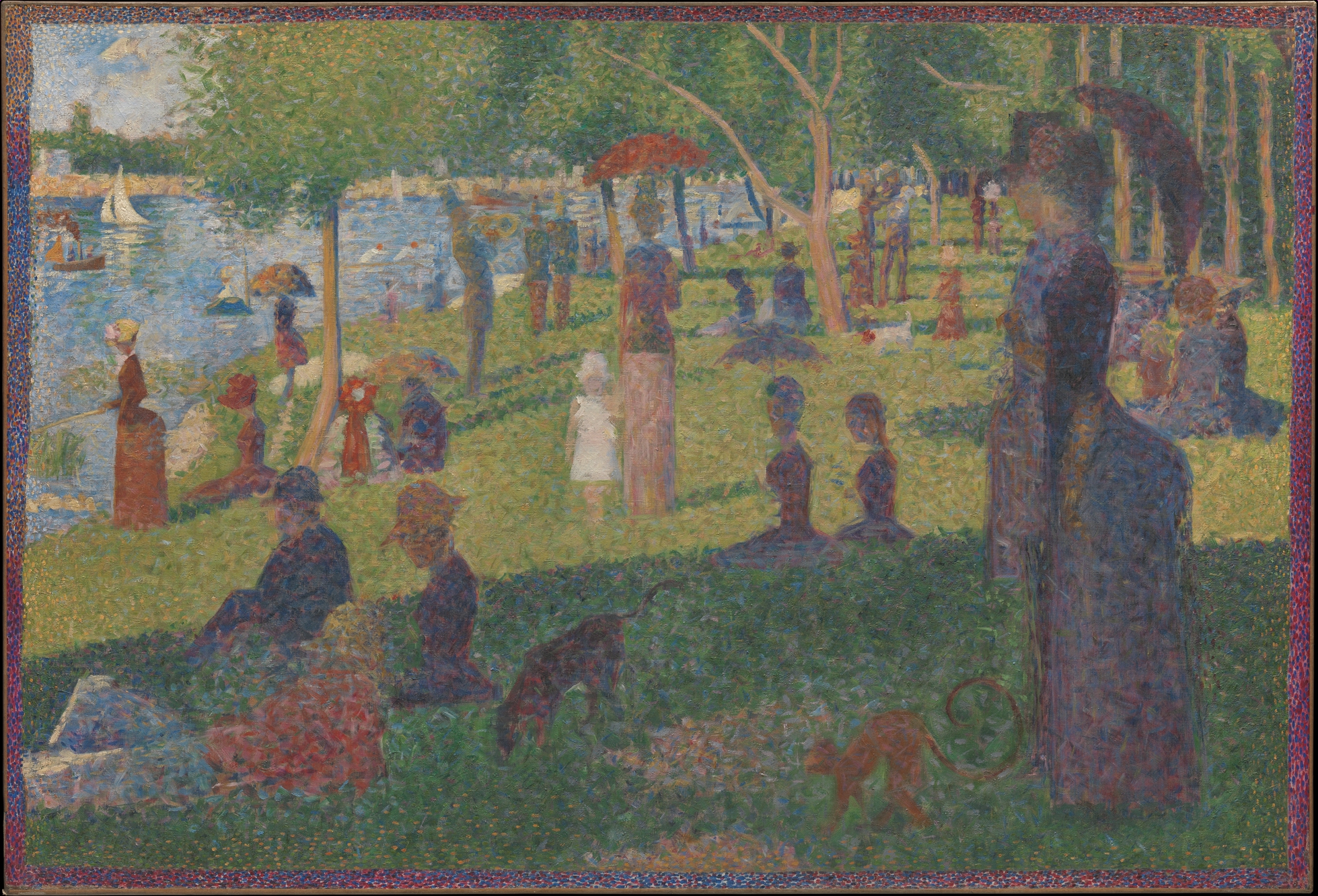 Georges Seurat – Študija za Nedeljsko popoldne na Grande Jatte