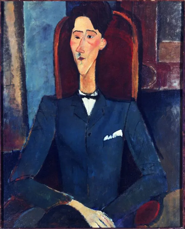 Amedeo Modigliani - Jean Cocteau - quadro su tela dipinto a mano per il soggiorno - riproduzione