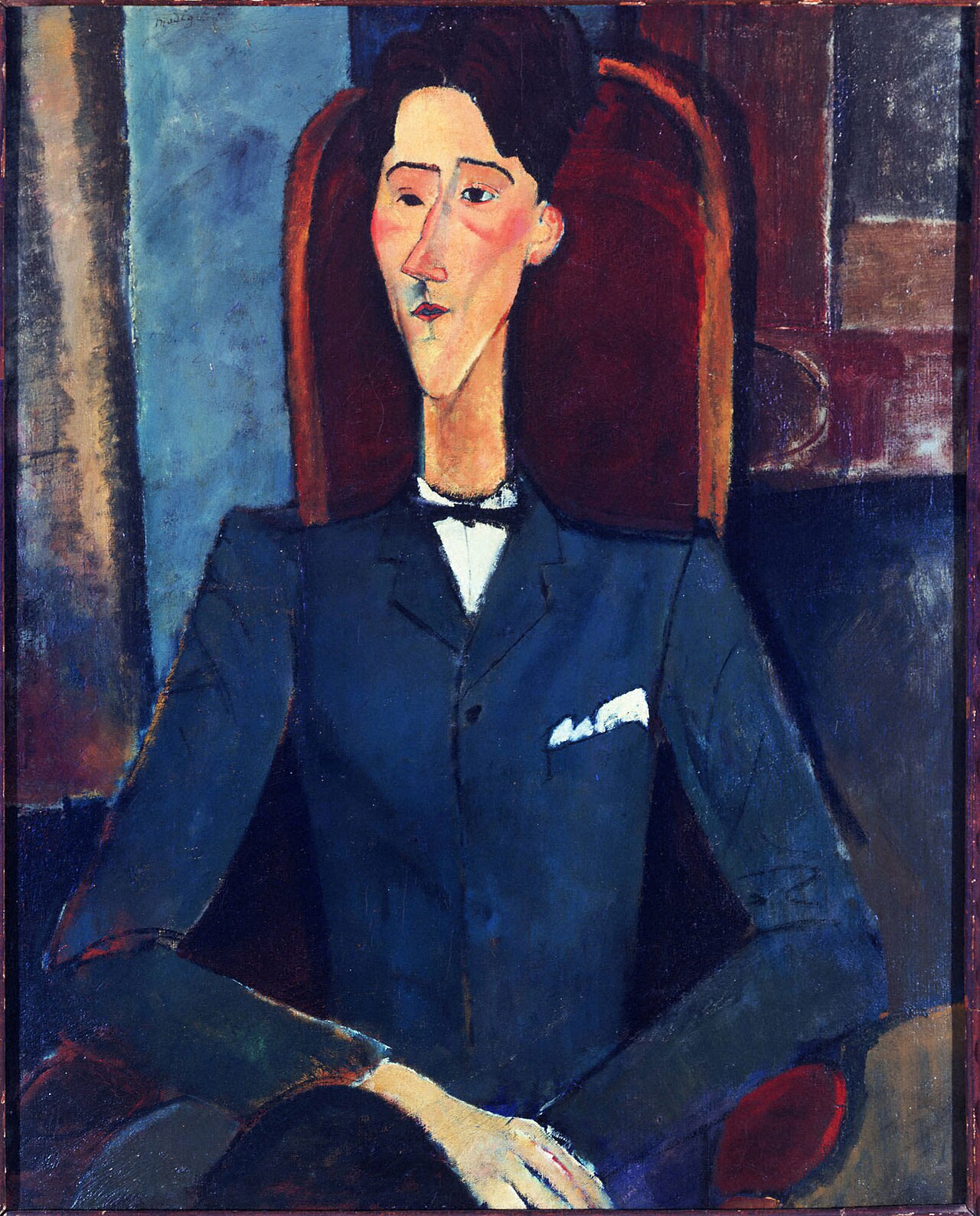 Amedeo Modigliani – Jean Cocteau – ročno naslikana reprodukcija, olje na platnu