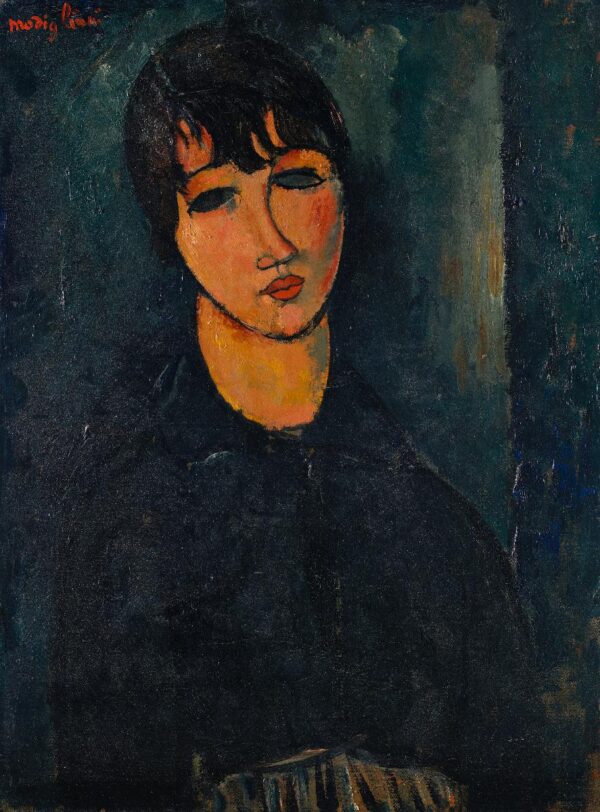 Amedeo Modigliani - Mala služkinja - umetniška slika za dnevno sobo - reprodukcija na platnu