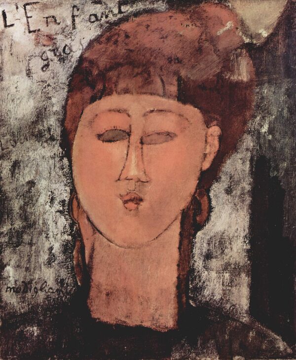 Amedeo Modigliani - L’Enfant gras - ročno slikana umetniška slika - olje na platnu
