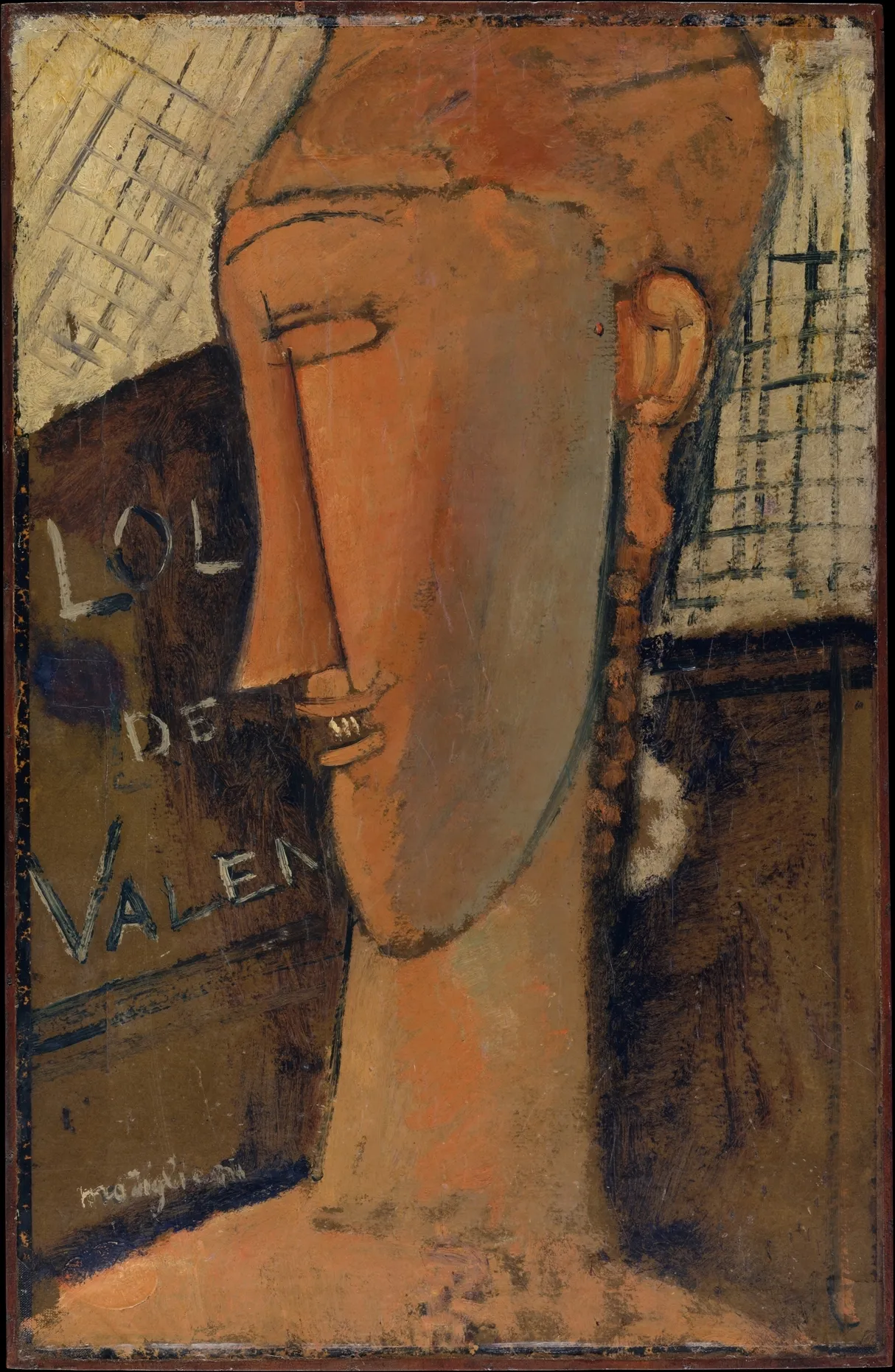 Amedeo Modigliani - Lola de Valence - umetniška slika na platnu - ročno slikana reprodukcija