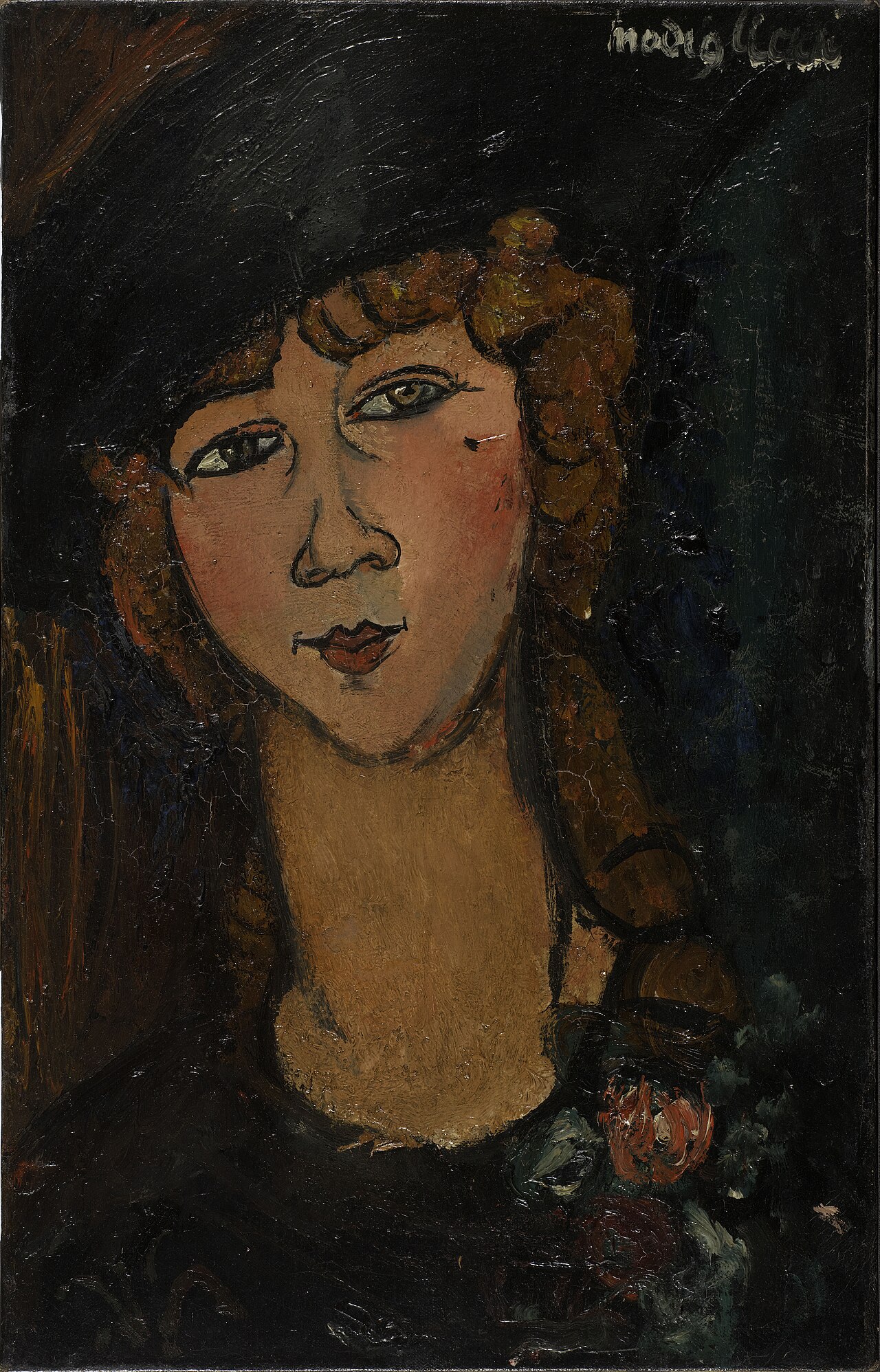 Amedeo Modigliani – Lolotte – riproduzione dipinta a mano, olio su tela
