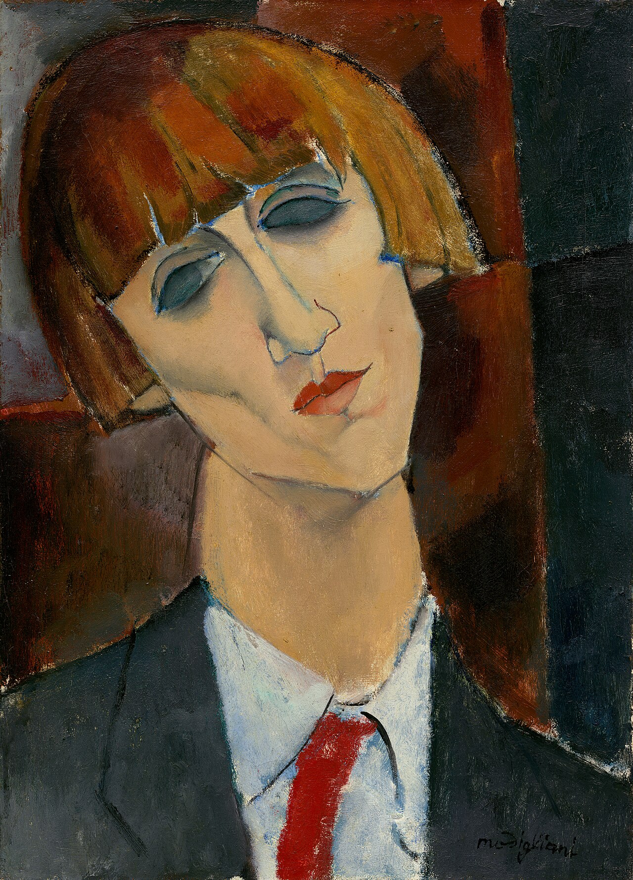 Amedeo Modigliani – Madame Kisling – ročno naslikana reprodukcija, olje na platnu