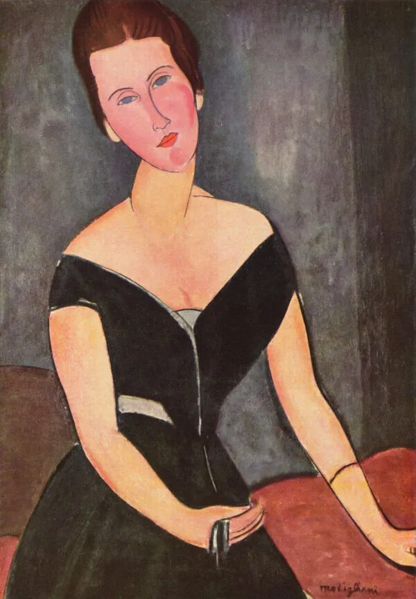 Amedeo Modigliani - Madame G. van Muyden - ročno slikana umetniška slika - olje na platnu