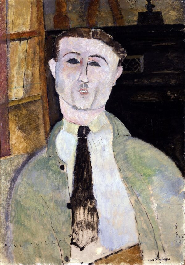 Amedeo Modigliani - Portret Paula Guillauma - umetniška slika na platnu - ročno slikana reprodukcija