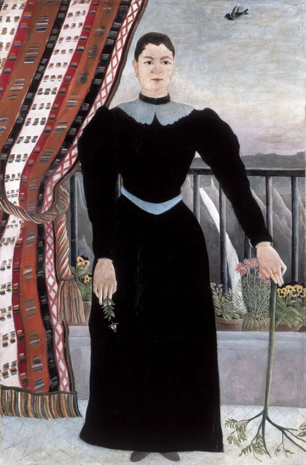 Henri Rousseau - Ritratto di donna - quadro su tela dipinto a mano - riproduzione