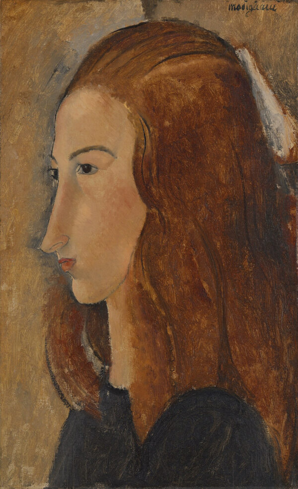Amedeo Modigliani - Portret mlade ženske (Yale) - ročno slikana umetniška slika - olje na platnu