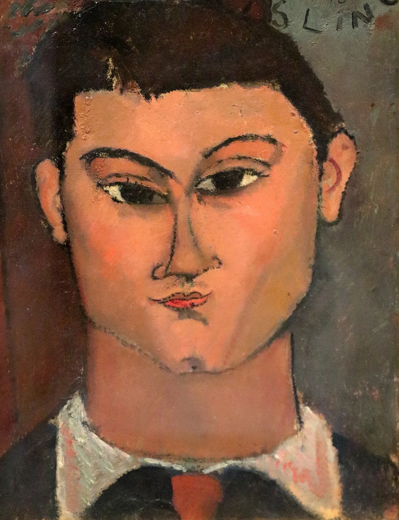 Amedeo Modigliani - Portret Moïsa Kislinga - ročno slikana umetniška slika - olje na platnu