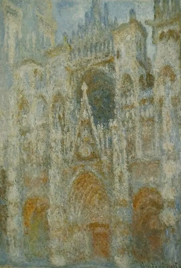 Claude Monet – Kathedrale von Rouen, Morgensonne – handgemaltes Ölgemälde, Reproduktion auf Leinwand