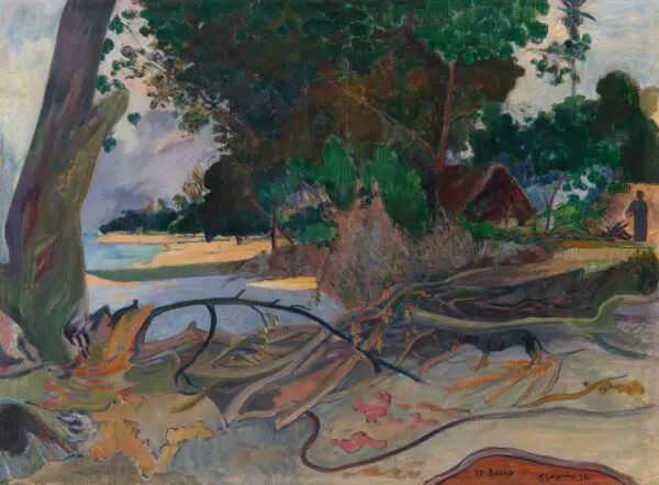 Paul Gauguin - Te burao (L'albero di ibisco) - quadro su tela dipinto a mano per il soggiorno - riproduzione