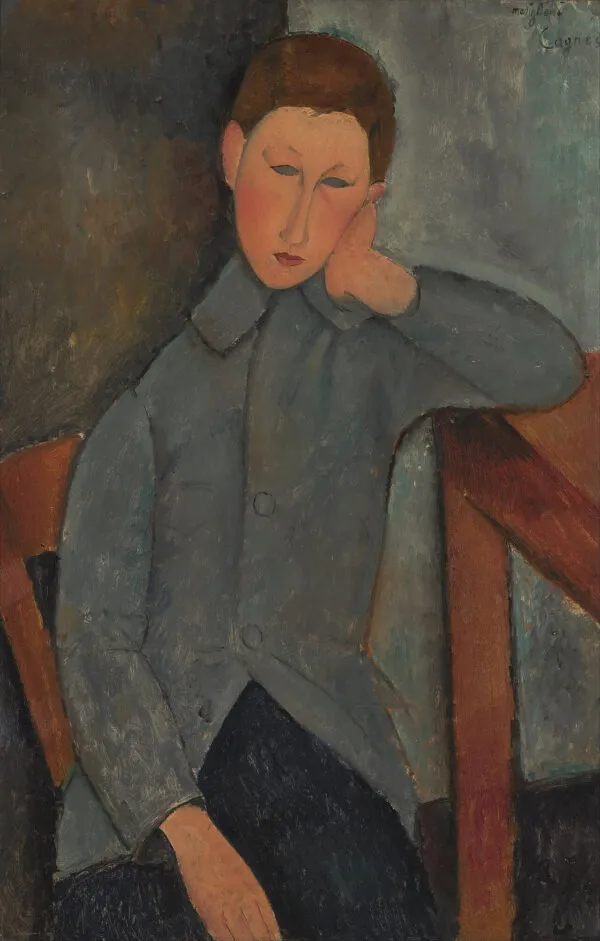 Amedeo Modigliani - Deček - ročno slikana umetniška slika - olje na platnu
