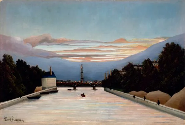 Henri Rousseau - Eifflov stolp - umetniška slika na platnu - ročno slikana reprodukcija