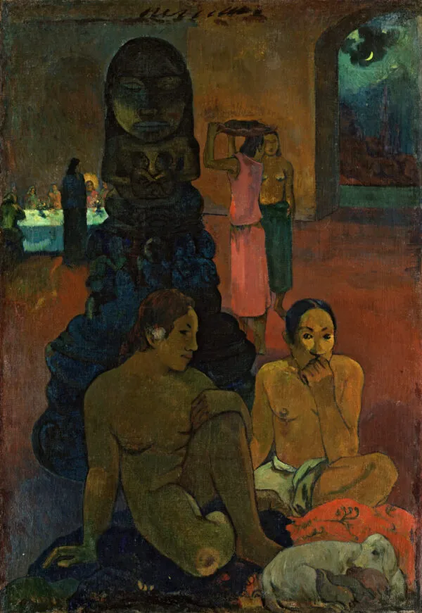 Paul Gauguin - Il grande Buddha - quadro su tela dipinto a mano per il soggiorno - riproduzione