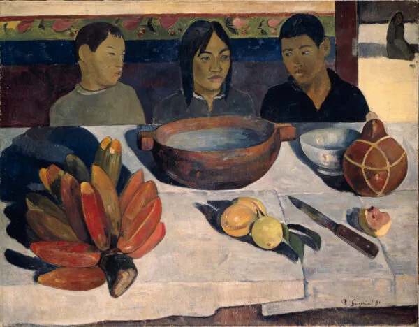 Paul Gauguin - Il pasto (Le banane) - quadro su tela dipinto a mano per il soggiorno - riproduzione