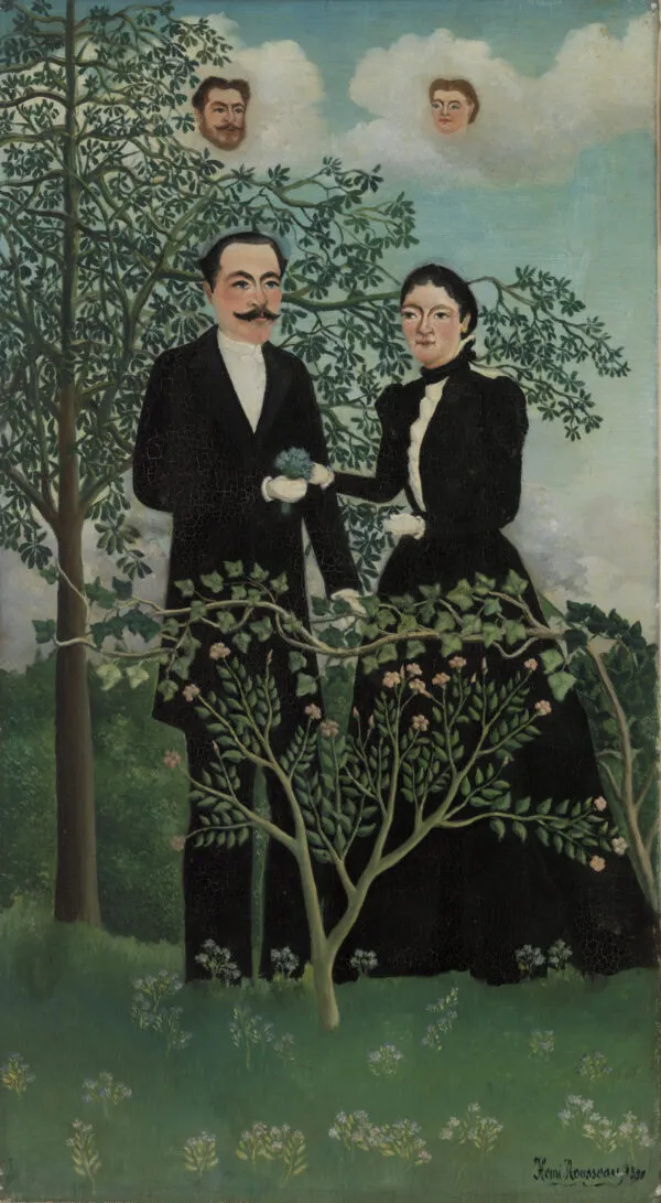 Henri Rousseau - Il passato e il presente - riproduzione dipinta a mano - quadro su tela dipinto a mano