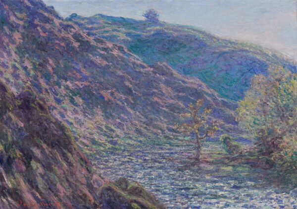 Claude Monet – Der Fluss Petite Creuse – handgemaltes Ölgemälde, Reproduktion auf Leinwand