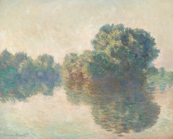 Claude Monet – Die Seine bei Giverny – handgemaltes Ölgemälde, Reproduktion auf Leinwand
