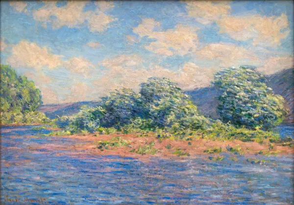 Claude Monet - Sena pri Port-Villezu - ročno slikana umetniška slika - olje na platnu
