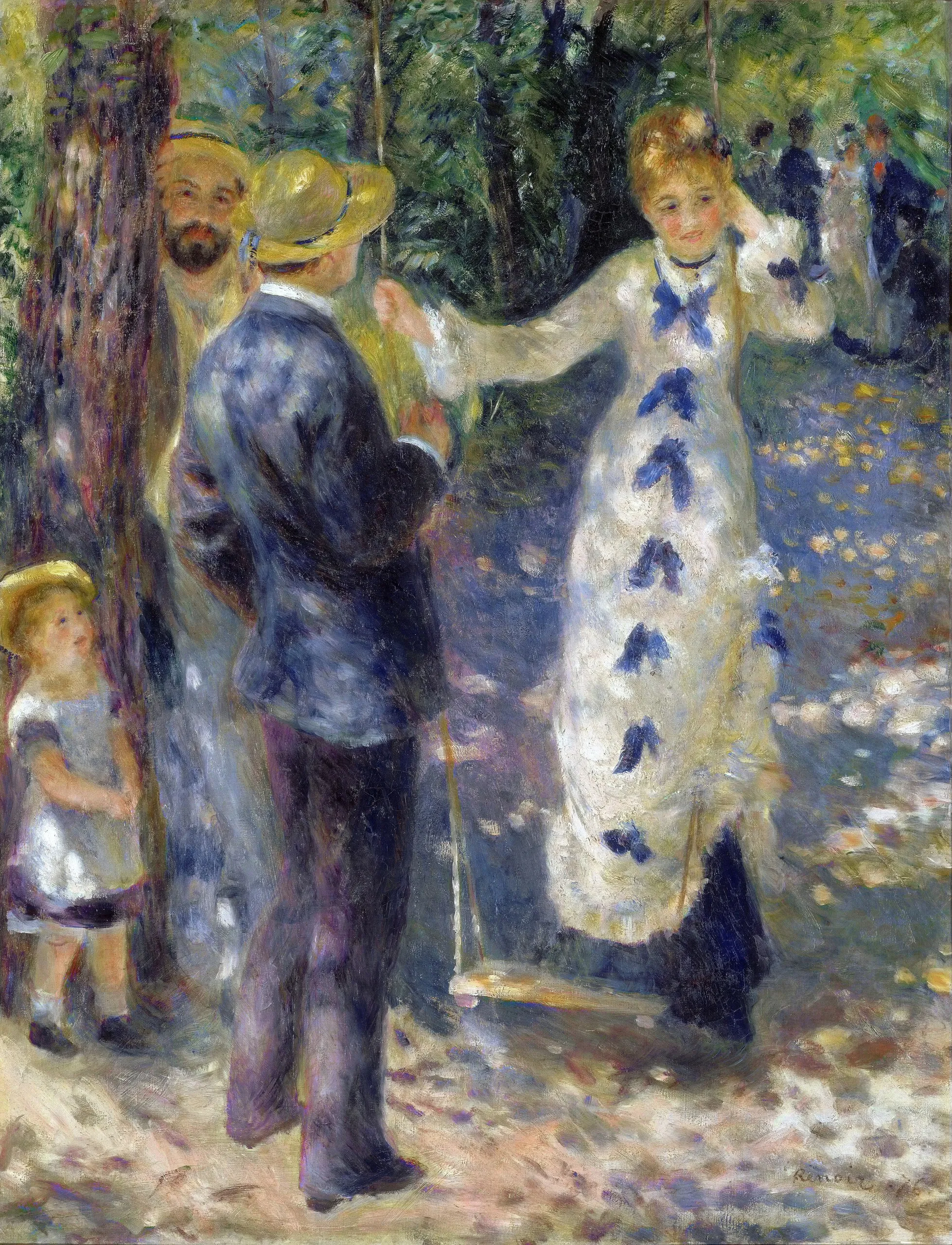 Pierre A. Renoir - Gugalnica - umetniška slika na platnu - ročno slikana reprodukcija