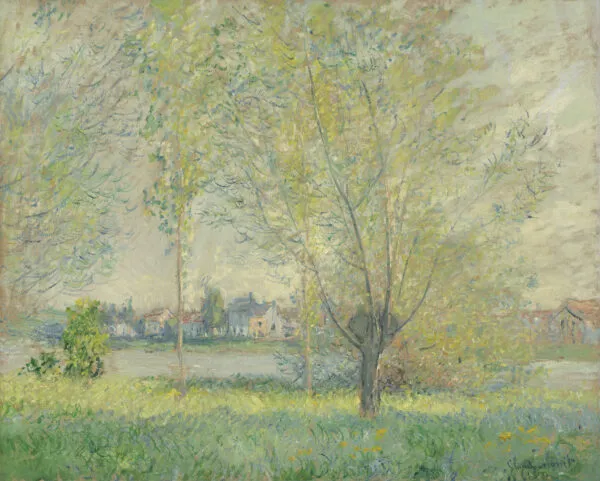 Claude Monet – Die Weiden – handgemaltes Ölgemälde, Reproduktion auf Leinwand