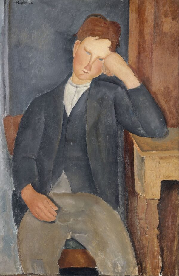 Amedeo Modigliani - Mladi vajenec - ročno slikana umetniška slika - olje na platnu