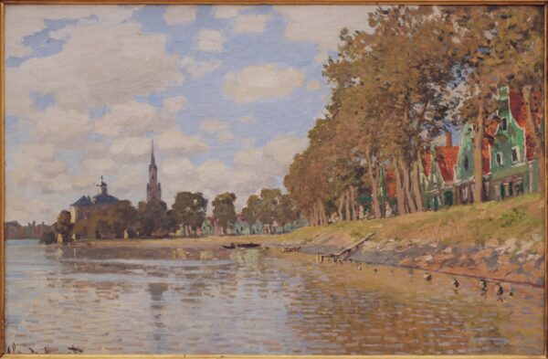 Claude Monet – Zaandam – handgemaltes Ölgemälde, Reproduktion auf Leinwand