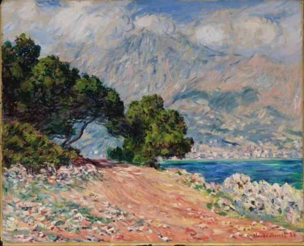 Claude Monet - Rt Martin pri Mentonu - ročno slikana umetniška slika - olje na platnu