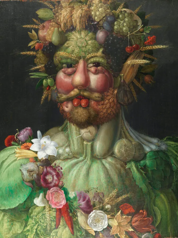 Giuseppe Arcimboldo - Rudolf II. (Heiliger Römischer Kaiser) als Vertumnus - Kunstgemälde auf Leinwand - handgemaltes Gemälde