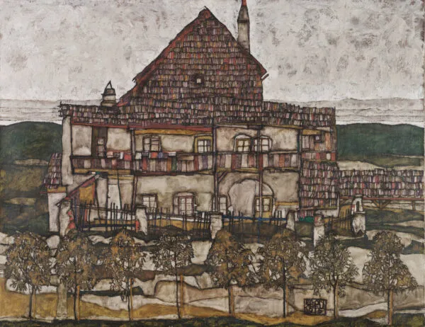 Egon Schiele – House with Shingle Roof